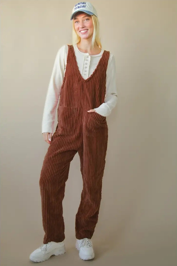 Cozy Soft Corduroy Jumpsuits image 0