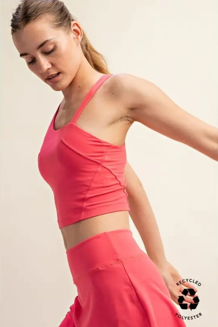 Sleeveless Strap Crop Top image 1