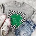 Checkered Shamrock Tee image 0