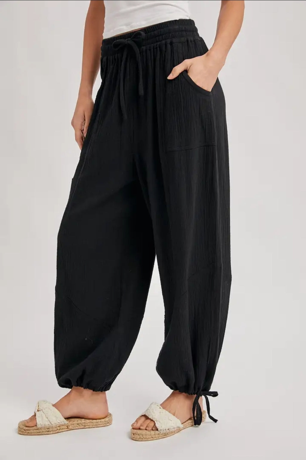 Jogger Harem Drawstring Pants image 3