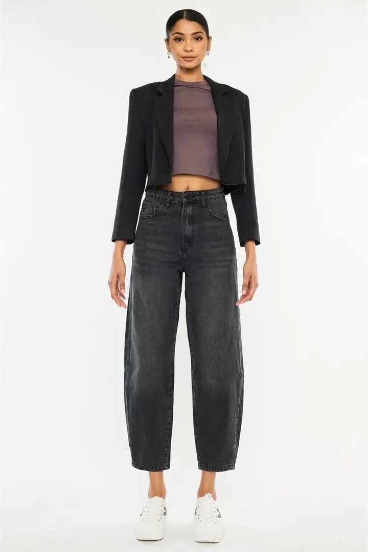 Kancan Ultra High Rise Black Denim image 1