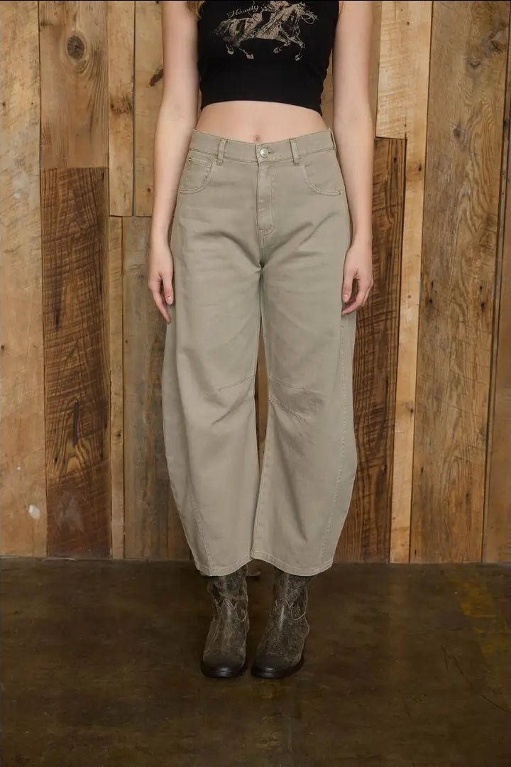 Wide Leg High Waist Cropped Pants image 2