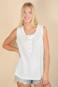 Solid Knit Sleeveless Comfy Top image 0