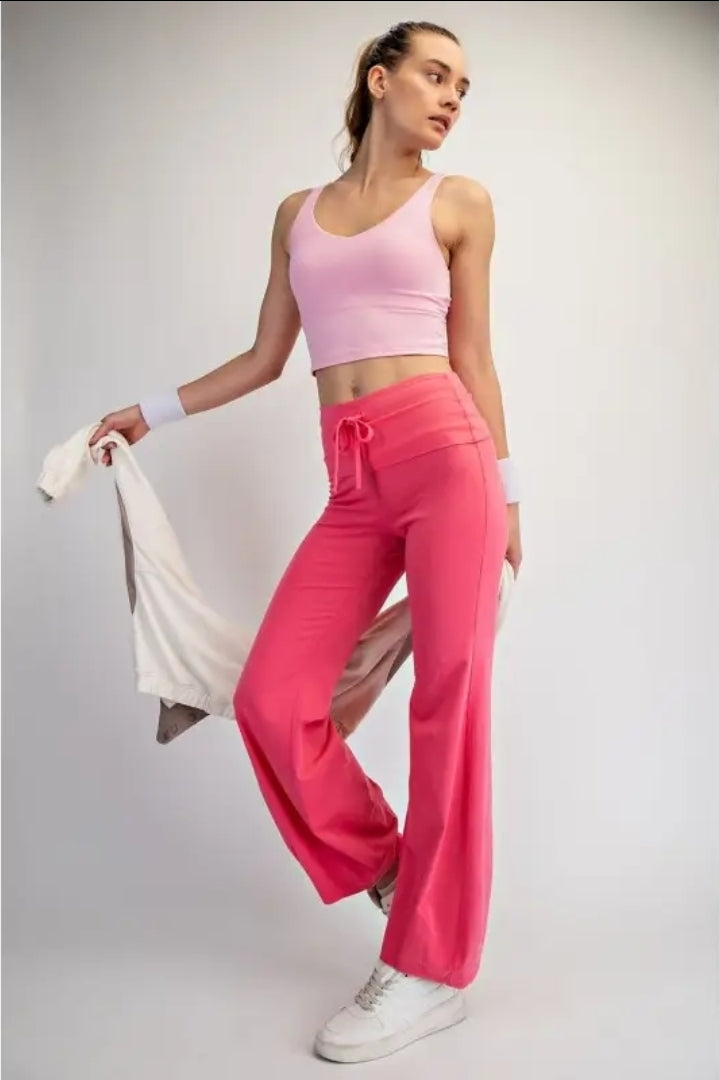 Standard Fit Cotton Lycra Bubbled Flare Pants image 4