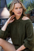 Open Shoulder Mineral Washed Sweater image 0