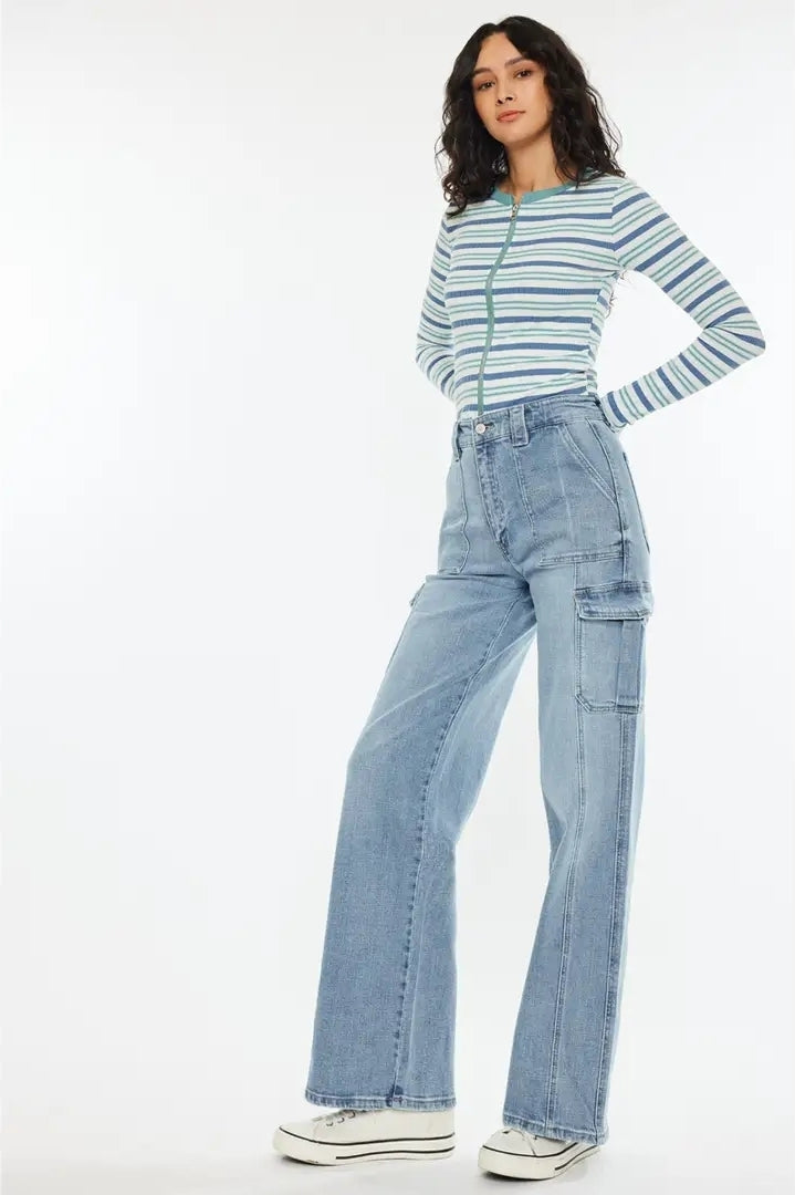 Kancan high rise wide skater fit jeans image 3