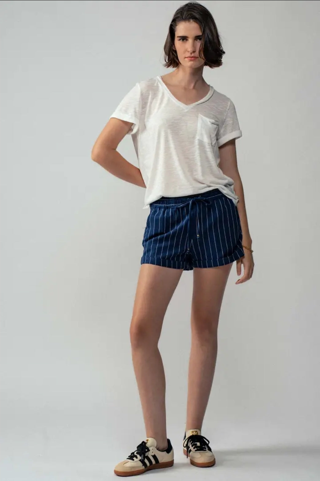 Relaxed Fit Linen Blend Shorts image 1