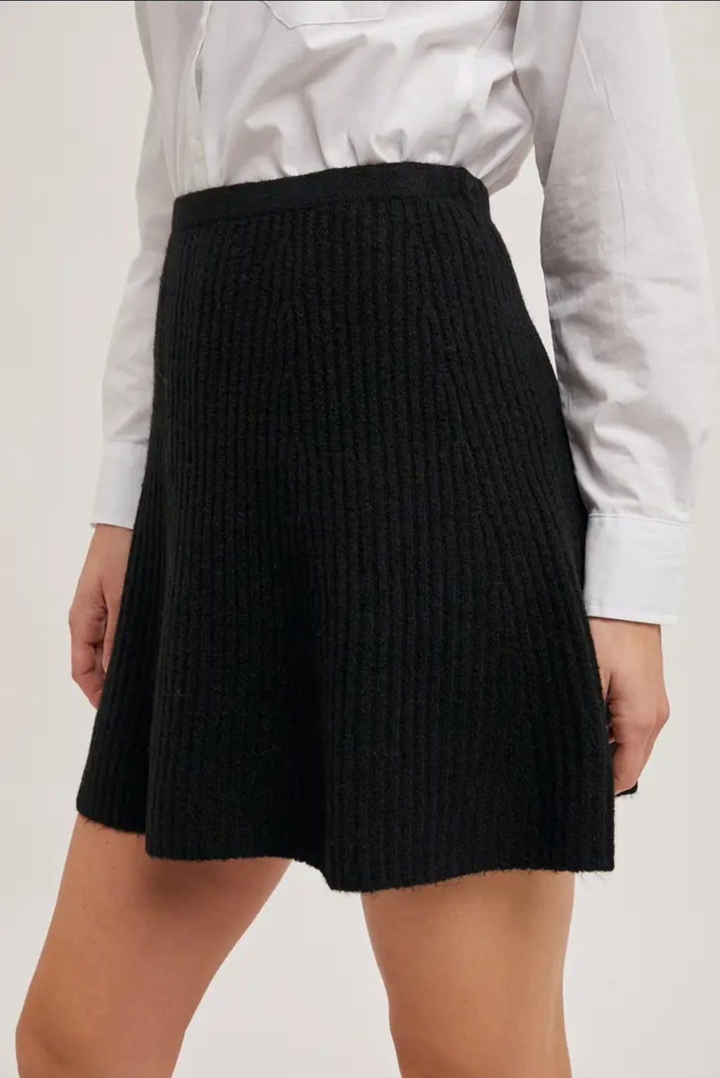 Ribbed Knit Mini Skirt image 4