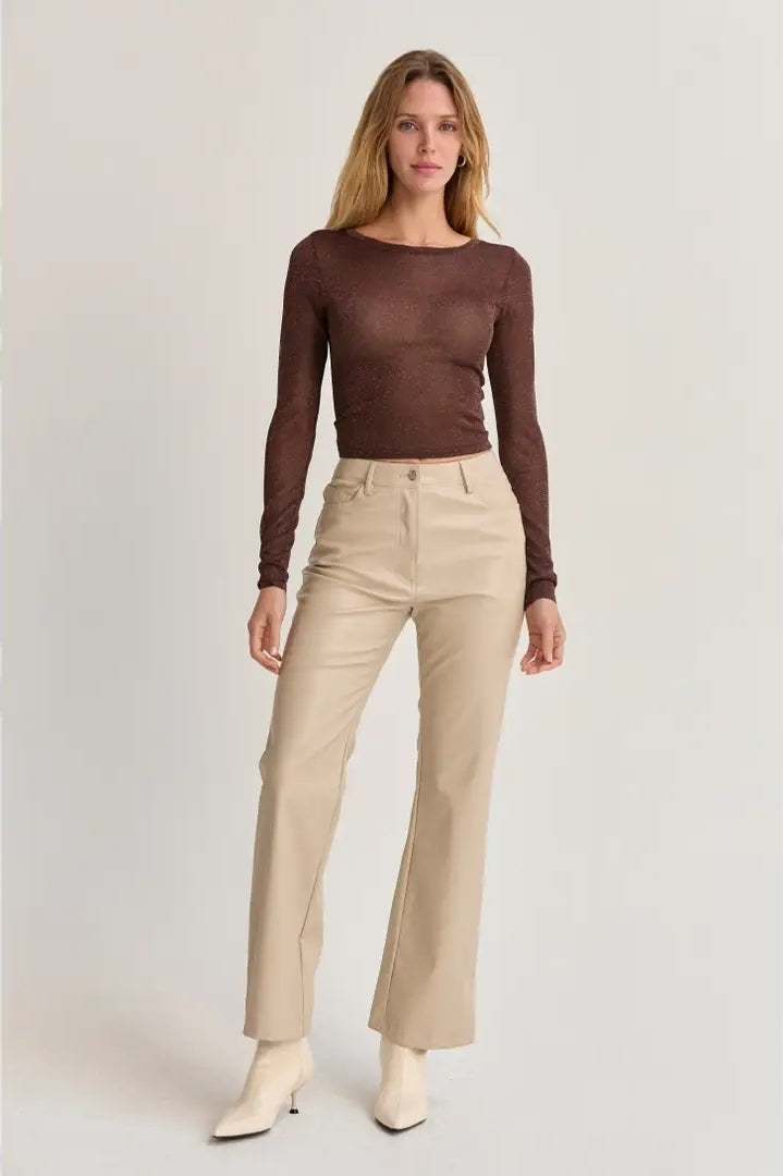 Eliana Lurex Sheer Top image 2