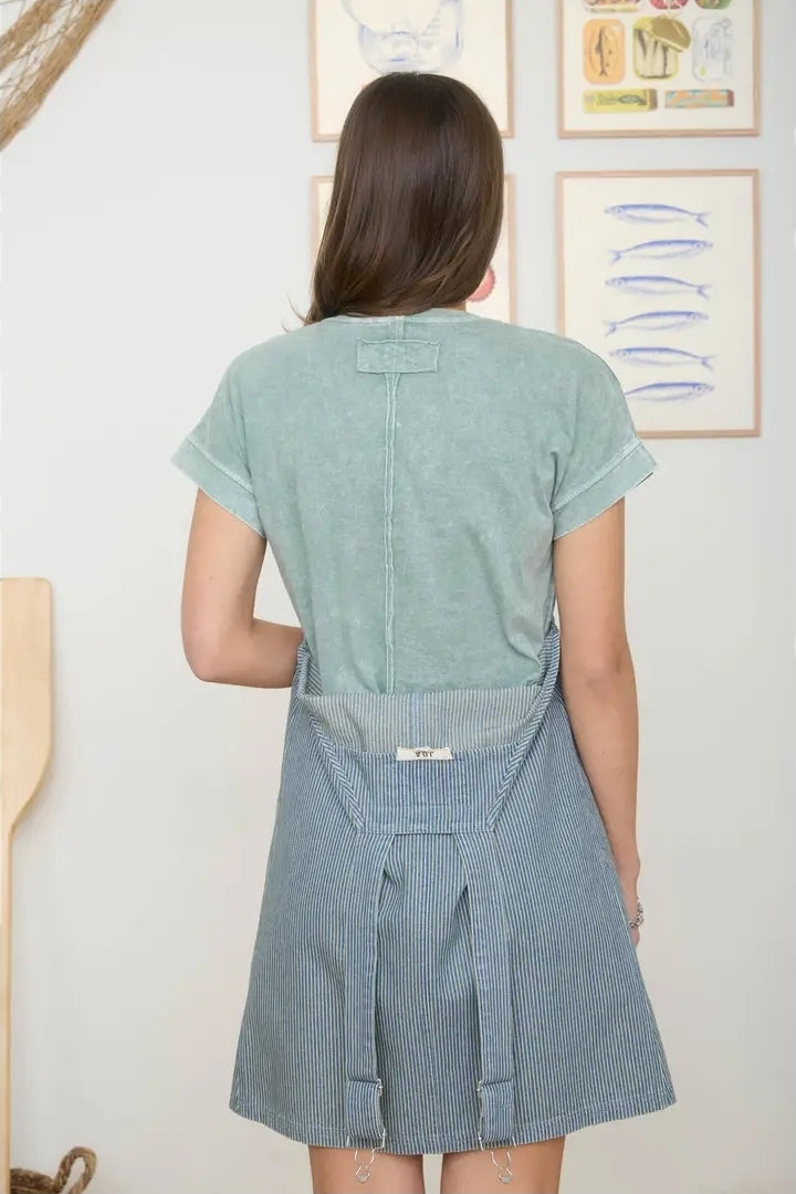 Washed Short Sleeve Boxy Knit Top image 4