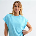 Offset French Terry Cap Sleeve Top image 0