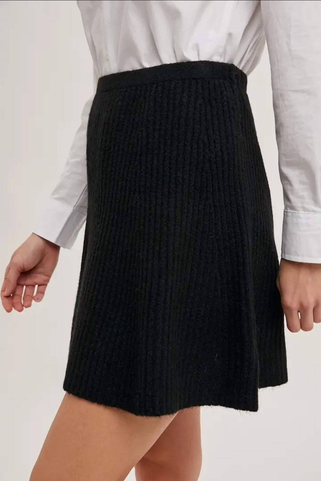 Ribbed Knit Mini Skirt image 5