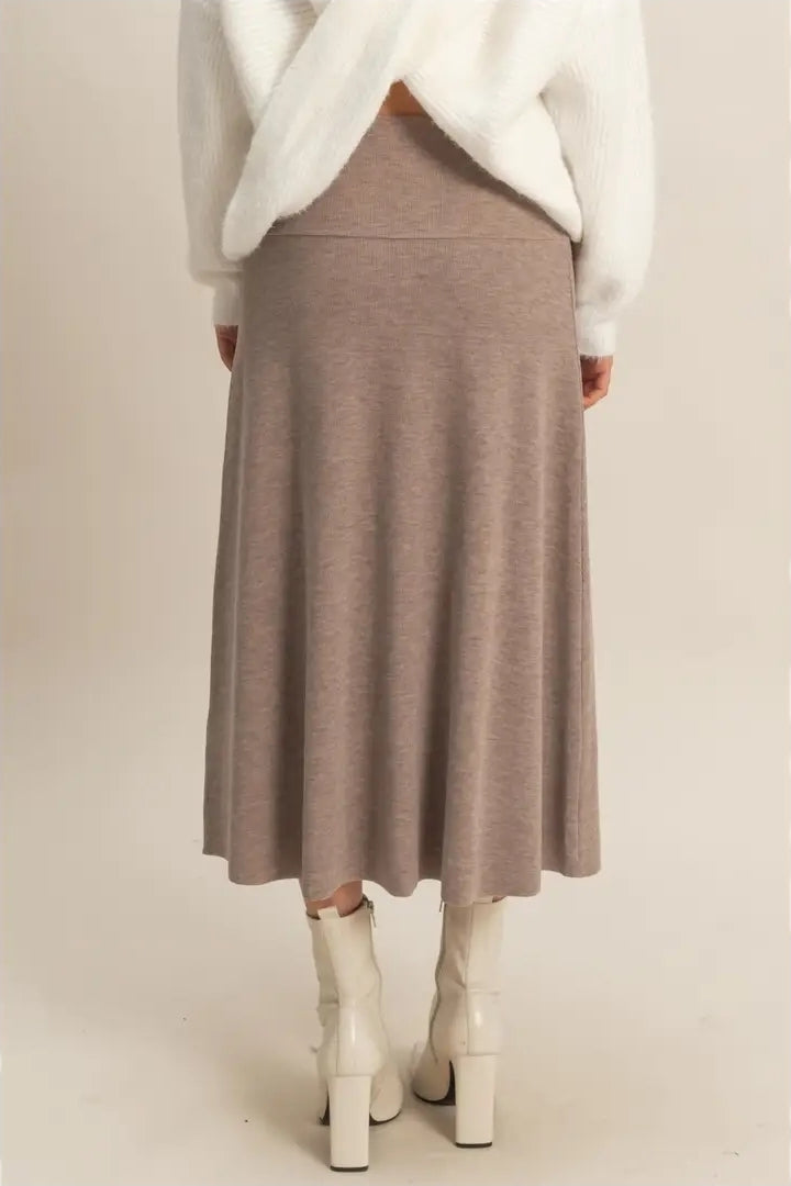 Contemporary Ribbed Knit Skirt image 3