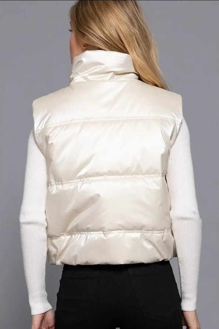 High Neck Zip Up Vest image 2