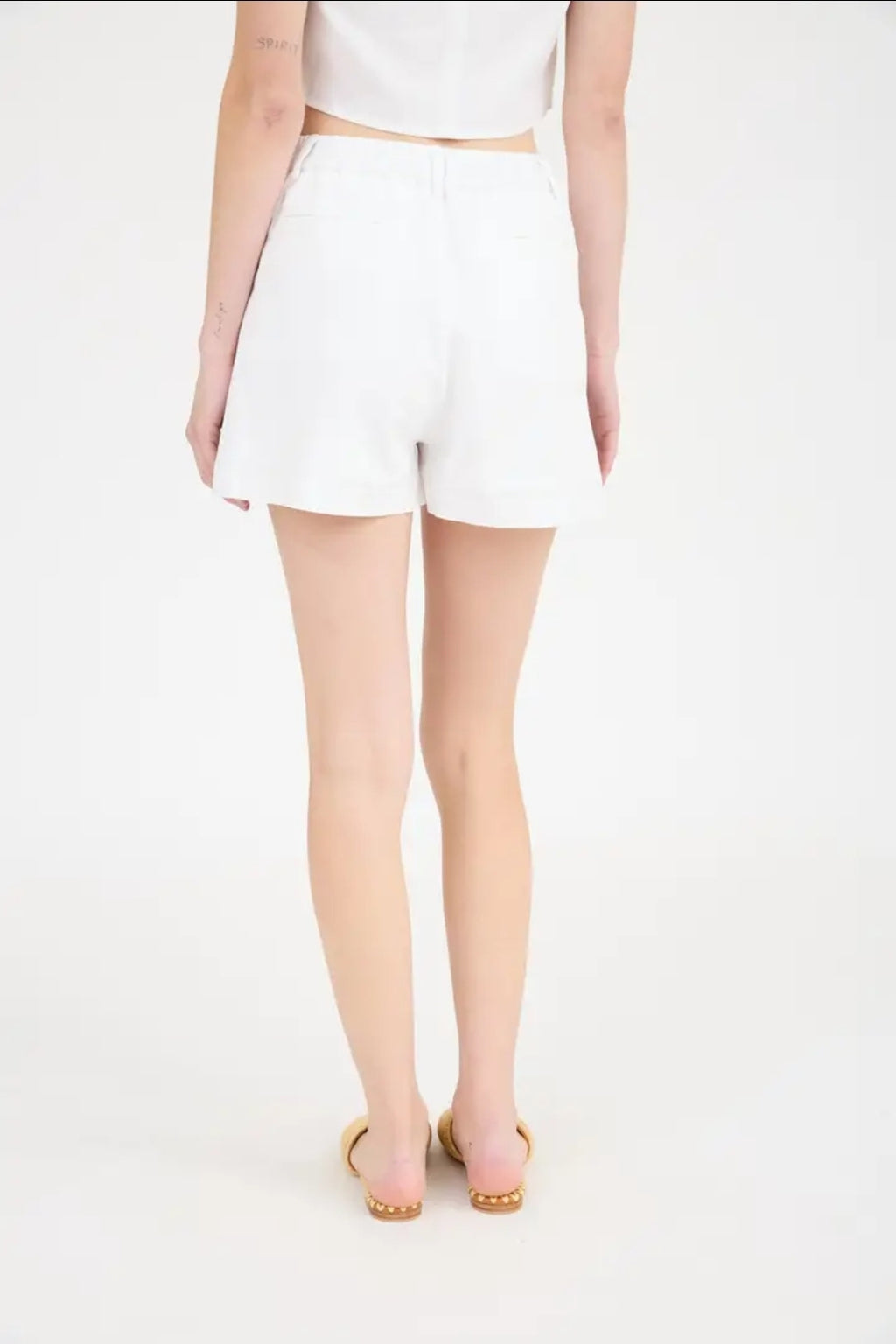 High Waist Front Pleat Shorts image 3