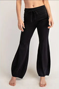 Standard Fit Cotton Lycra Bubbled Flare Pants image 0
