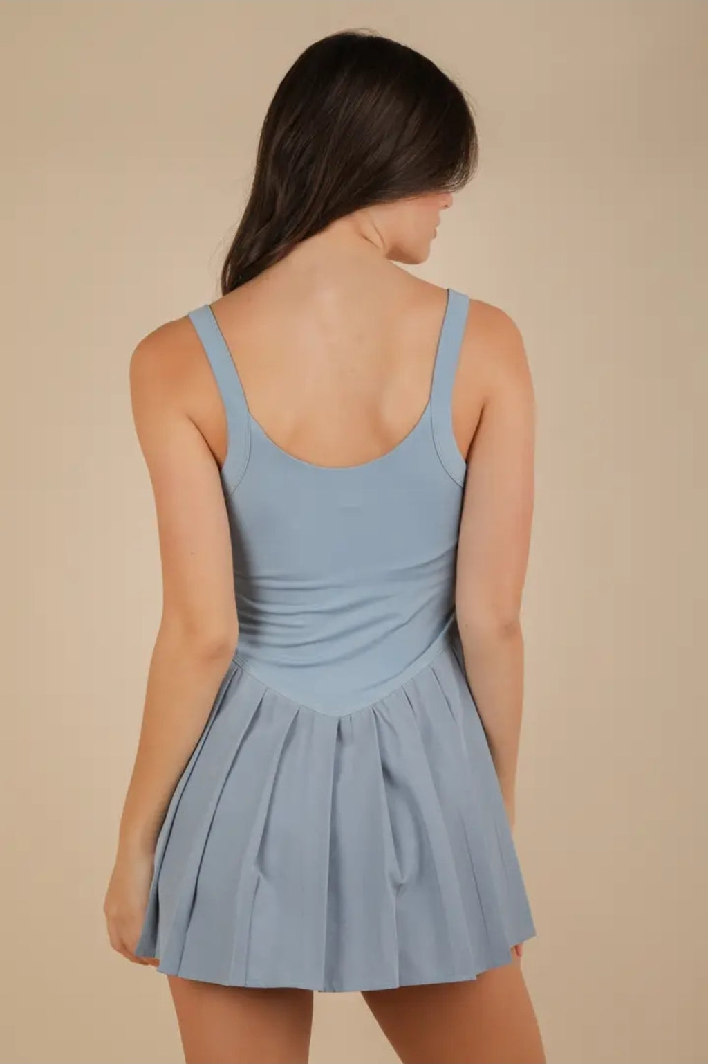 Pleated Skirt Activewear Dress w/ Under Shorts image 6