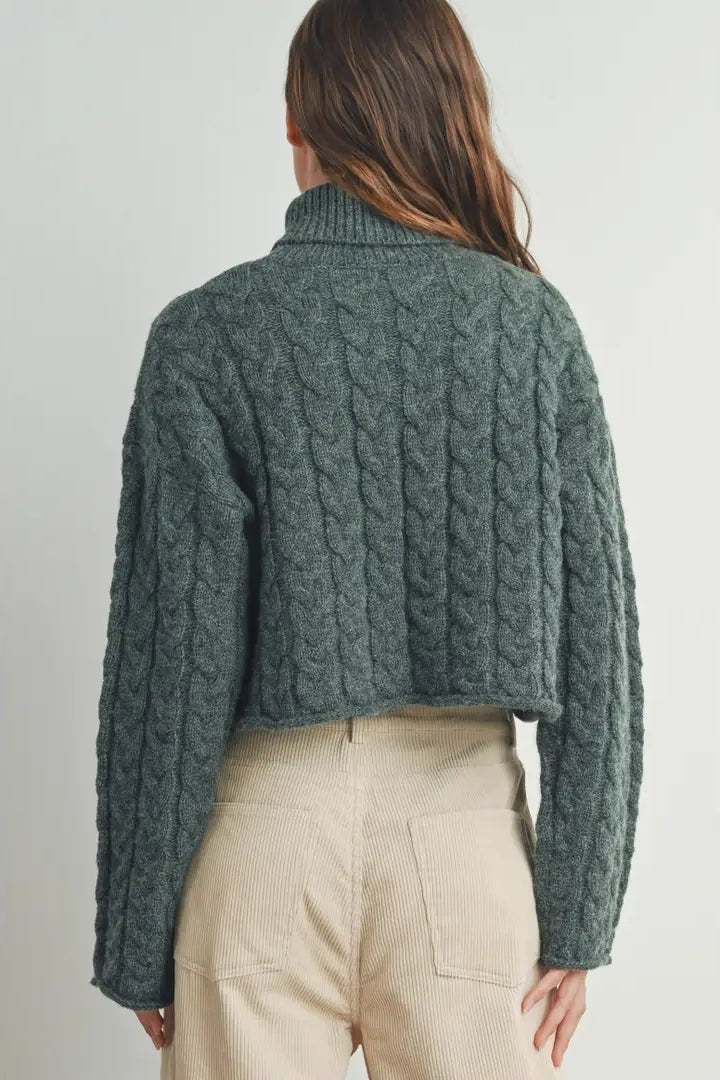 Turtle Neck Long-Sleeve Sweater image 2