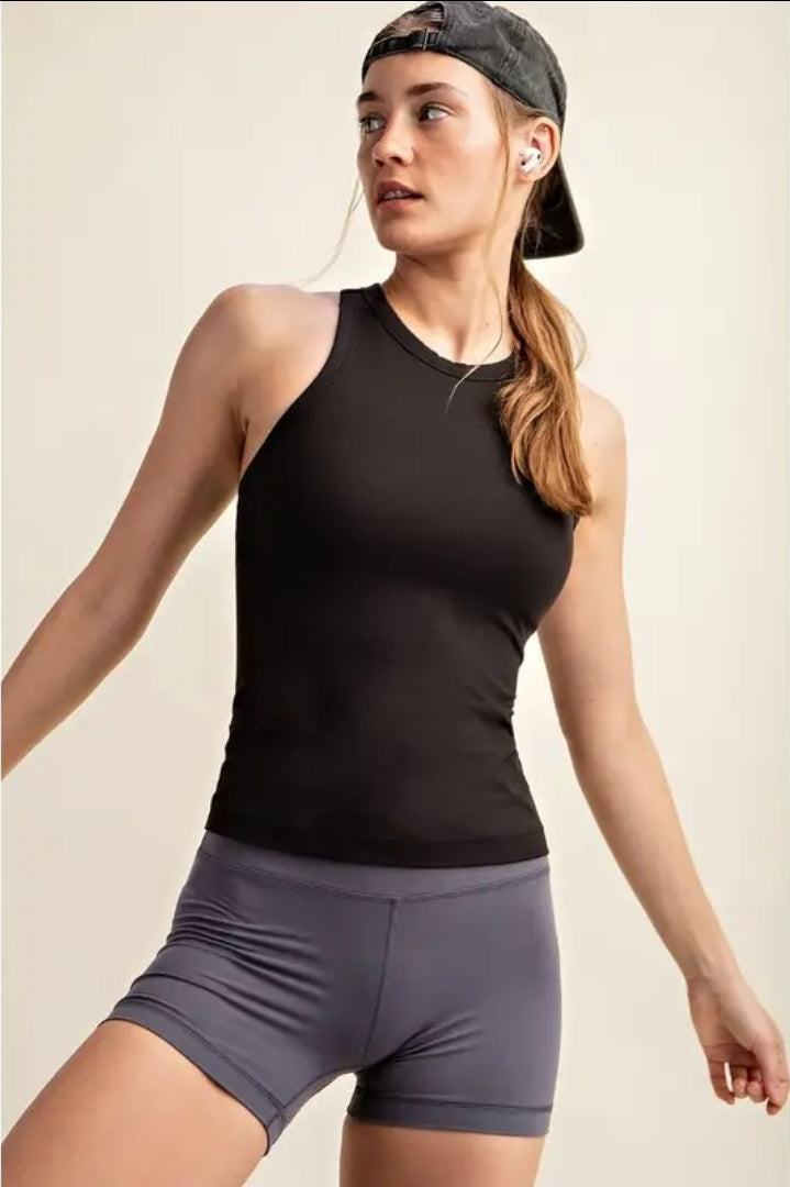 Sleeveless Racer Back Butter Soft Tank Top image 0