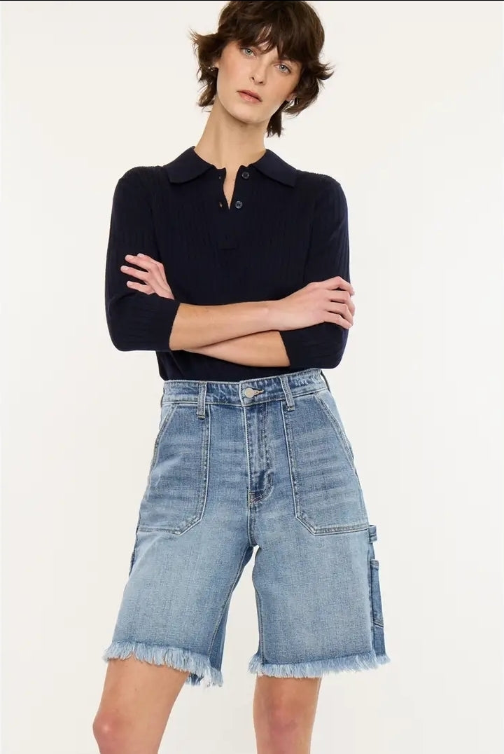90’S Boyfriend Denim Bermuda SHORTS