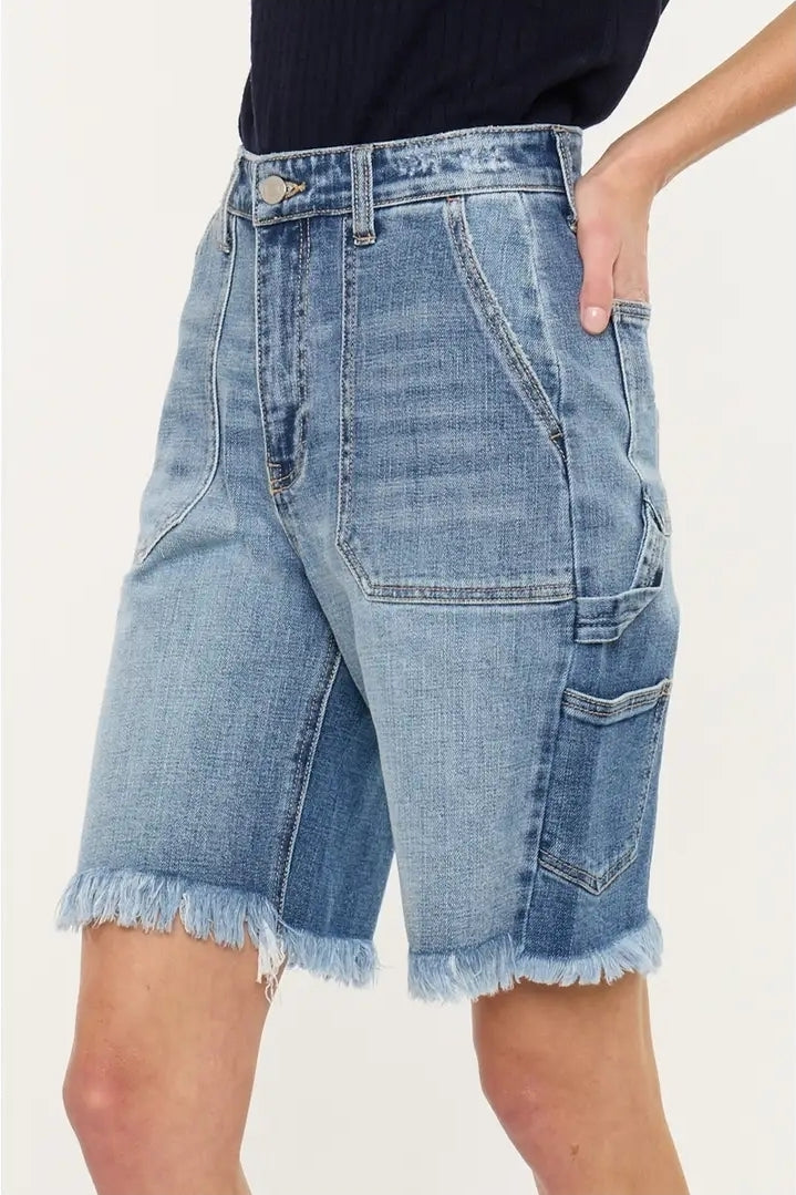90’S Boyfriend Denim Bermuda SHORTS