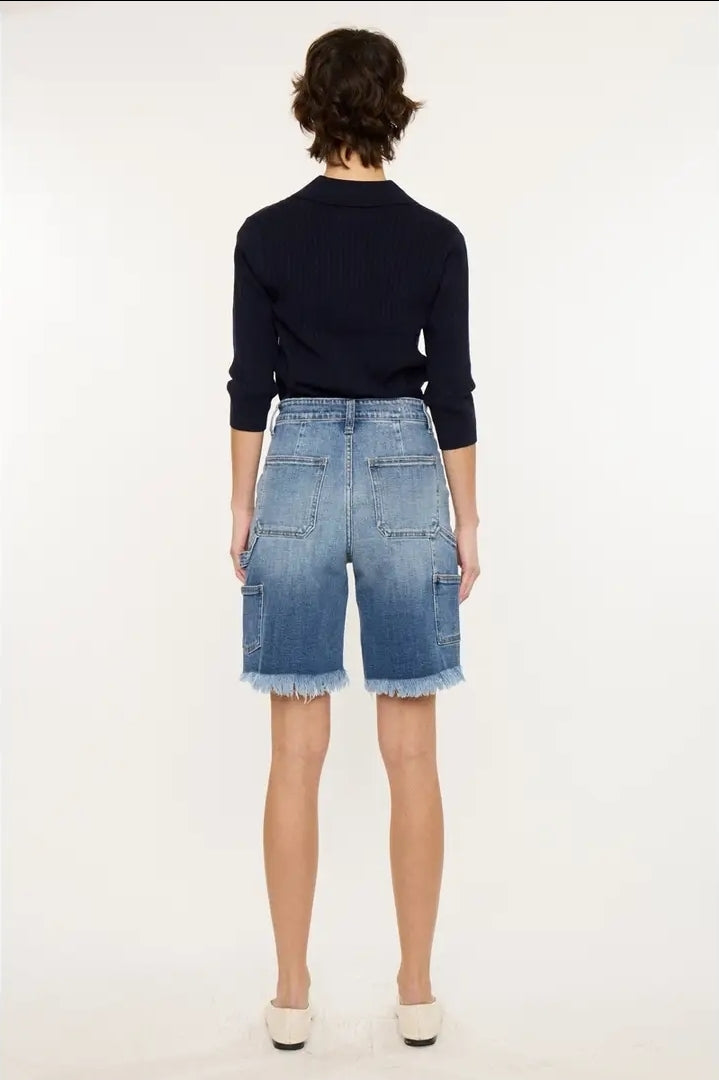 90’S Boyfriend Denim Bermuda SHORTS