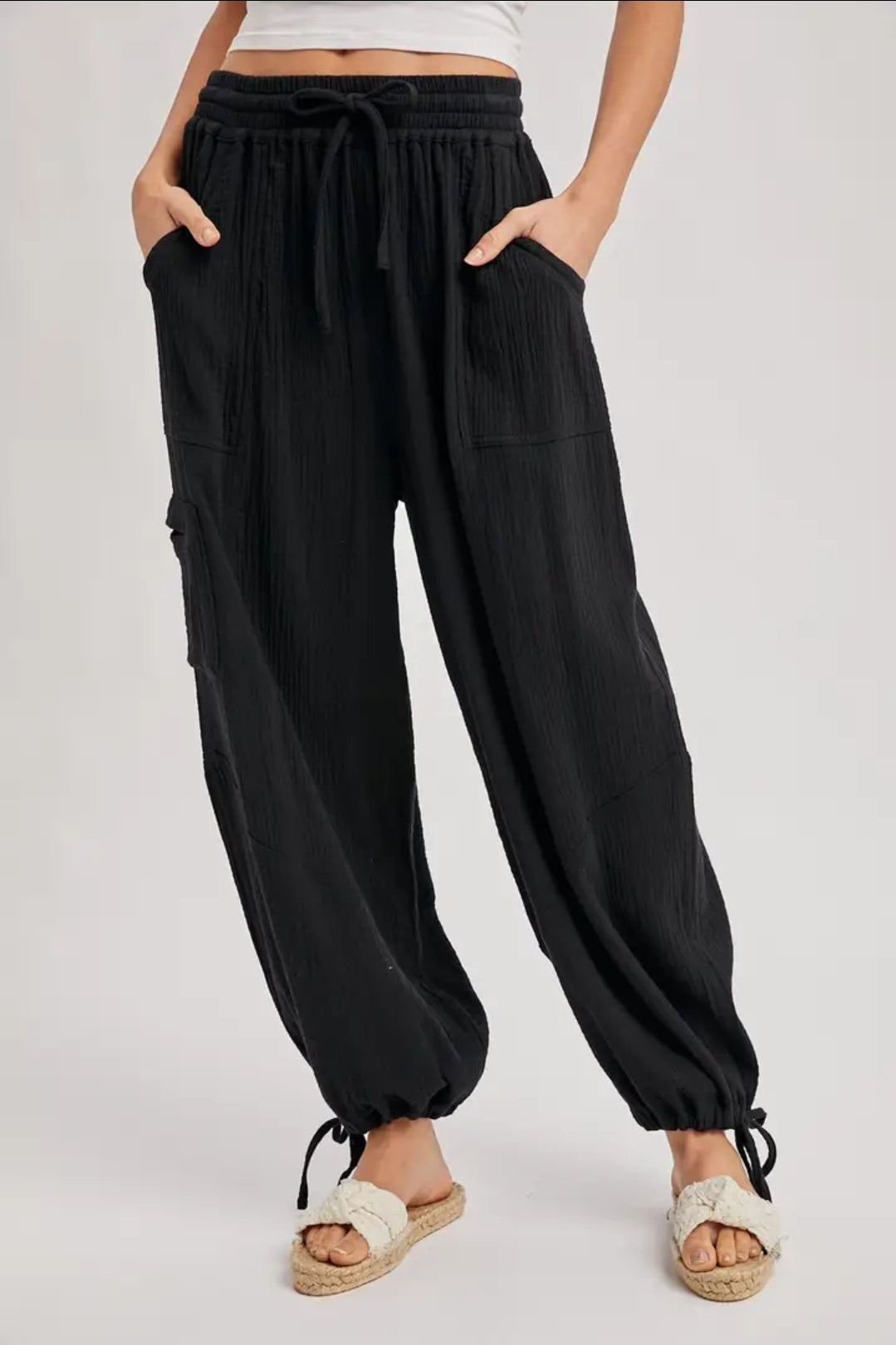 Jogger Harem Drawstring Pants image 2