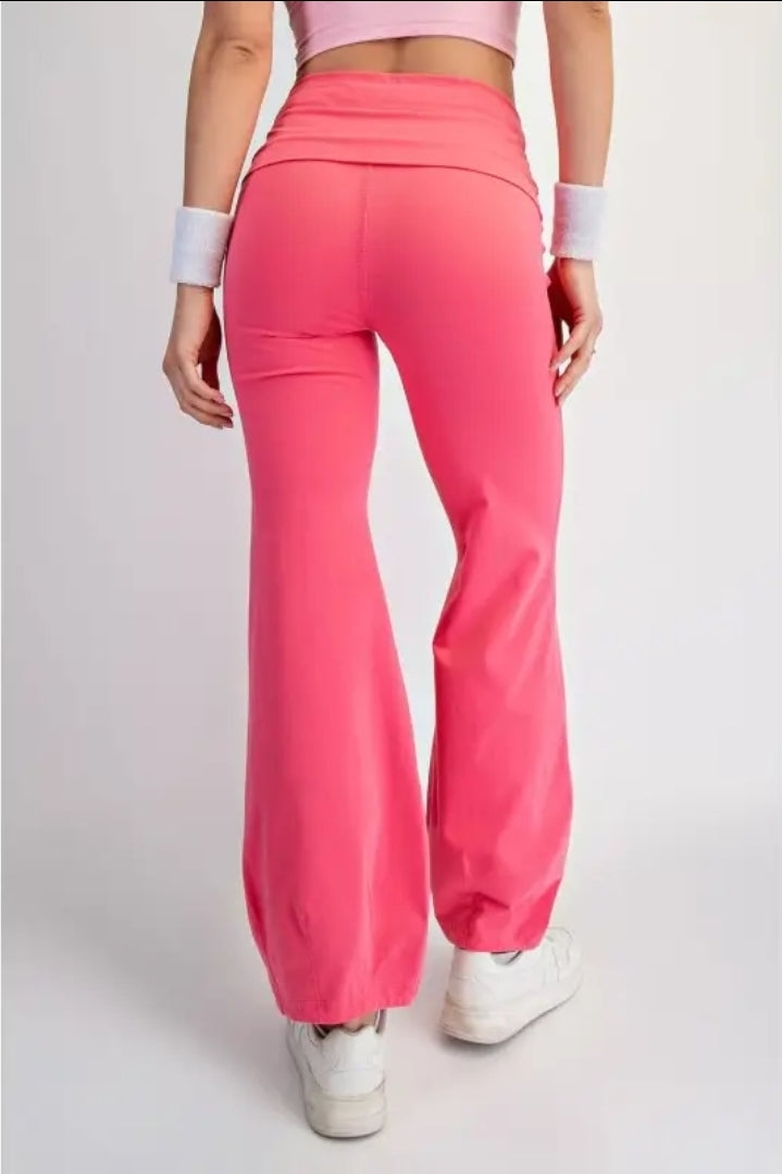 Standard Fit Cotton Lycra Bubbled Flare Pants image 5