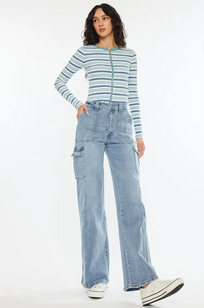 Kancan high rise wide skater fit jeans image 2
