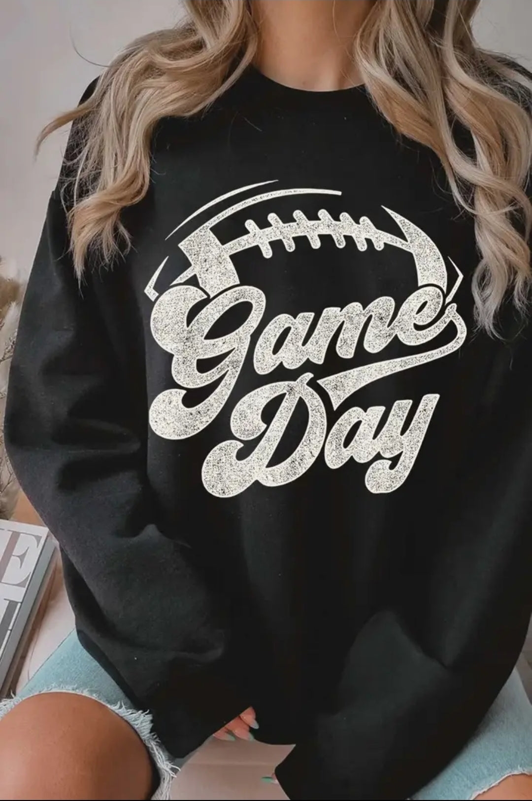 Game Day Football Graphic Brushed Sweatshirts image 0