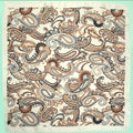 Paisley Pink Silky Feel Bandana Scarf image 0