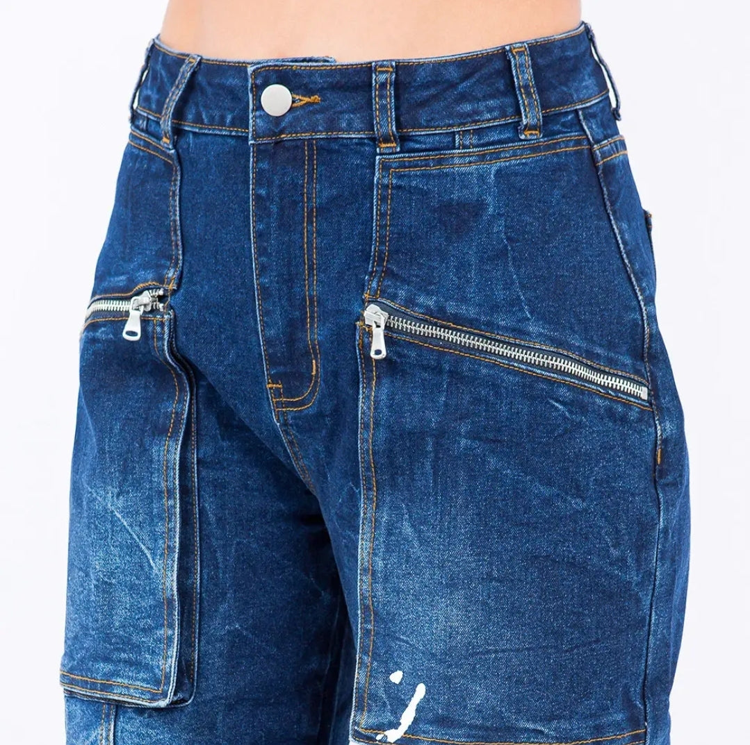 Paint Splashed Straight Fit Jeans image 4