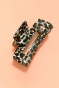 Rectangle Leopard Animal Design Hair Claw Clips image 0