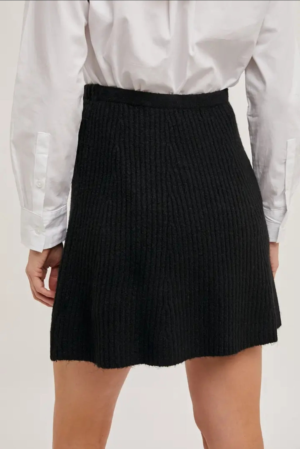 Ribbed Knit Mini Skirt image 2