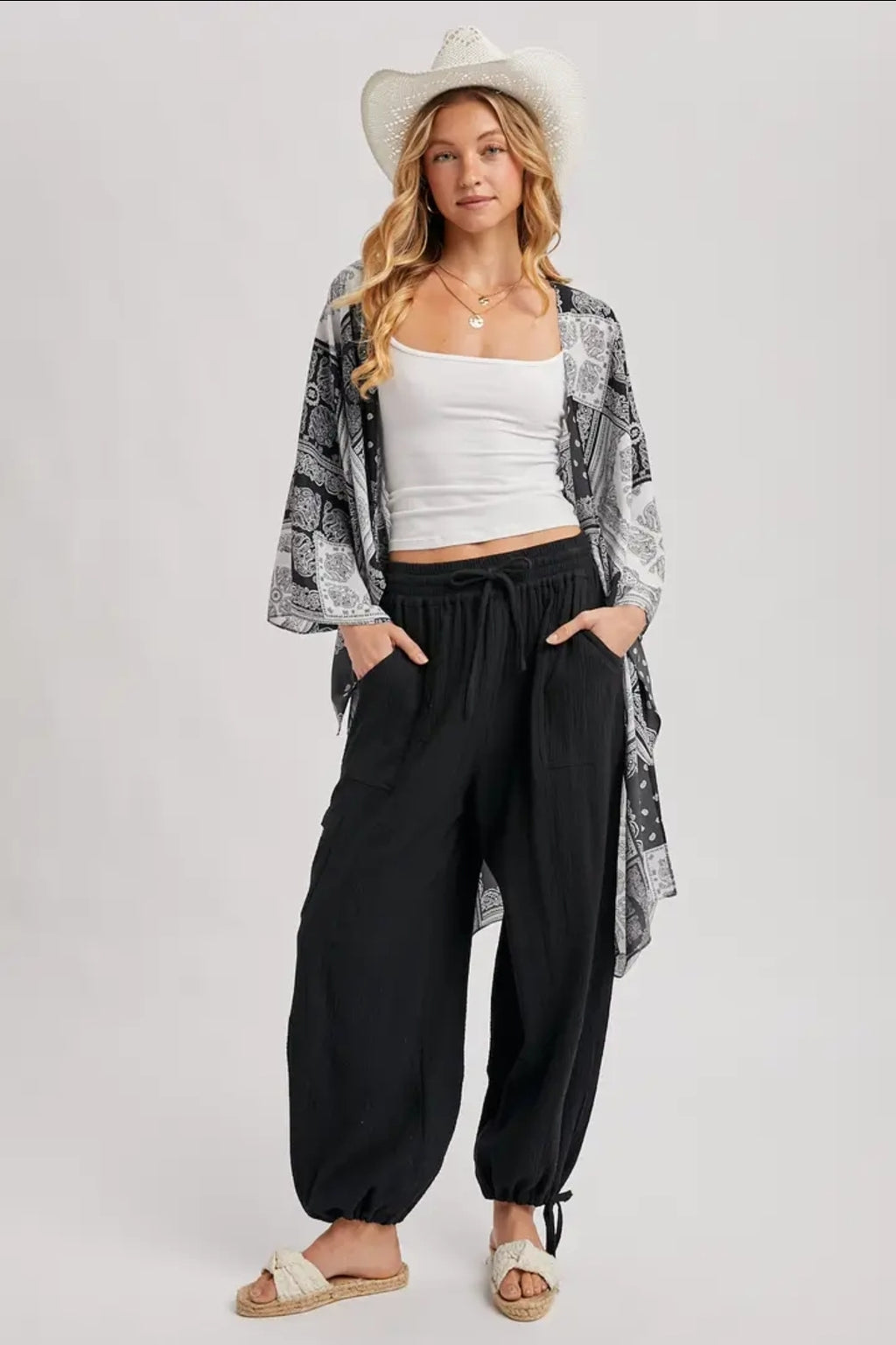 Jogger Harem Drawstring Pants image 0