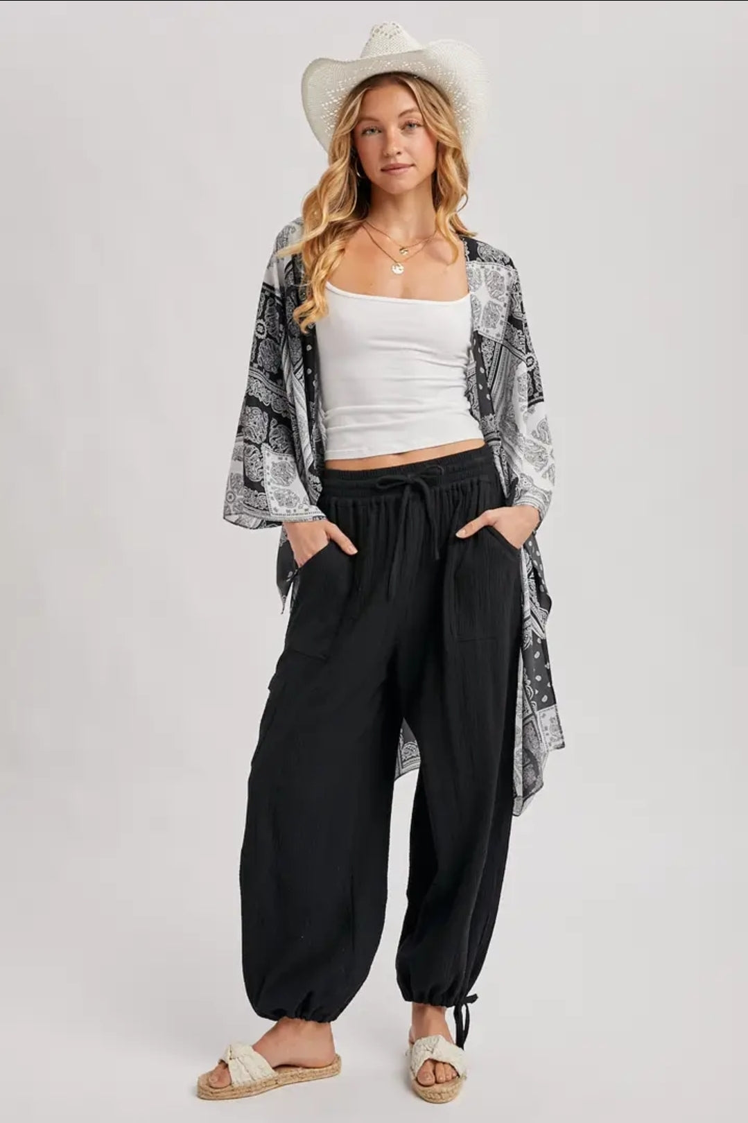 Jogger Harem Drawstring Pants image 0