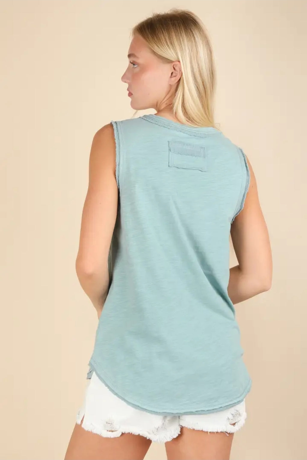 Solid Knit Sleeveless Comfy Top image 3