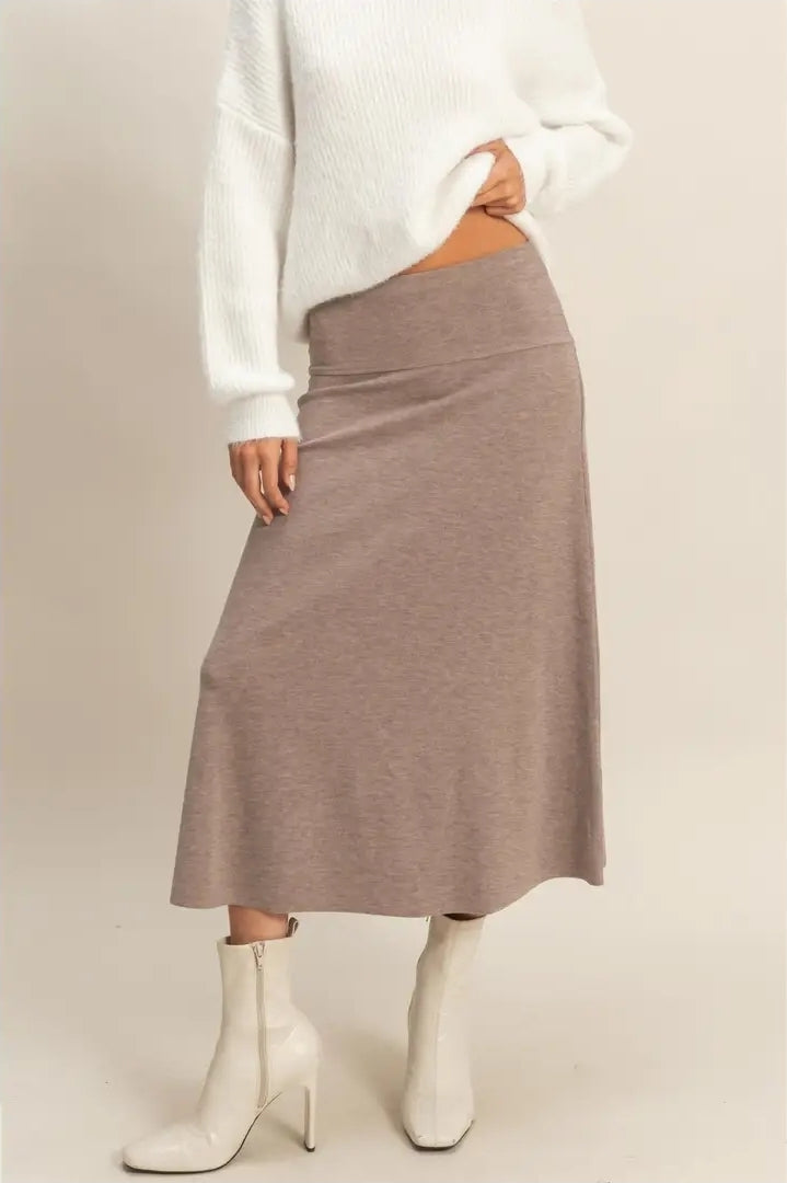 Contemporary Ribbed Knit Skirt image 0