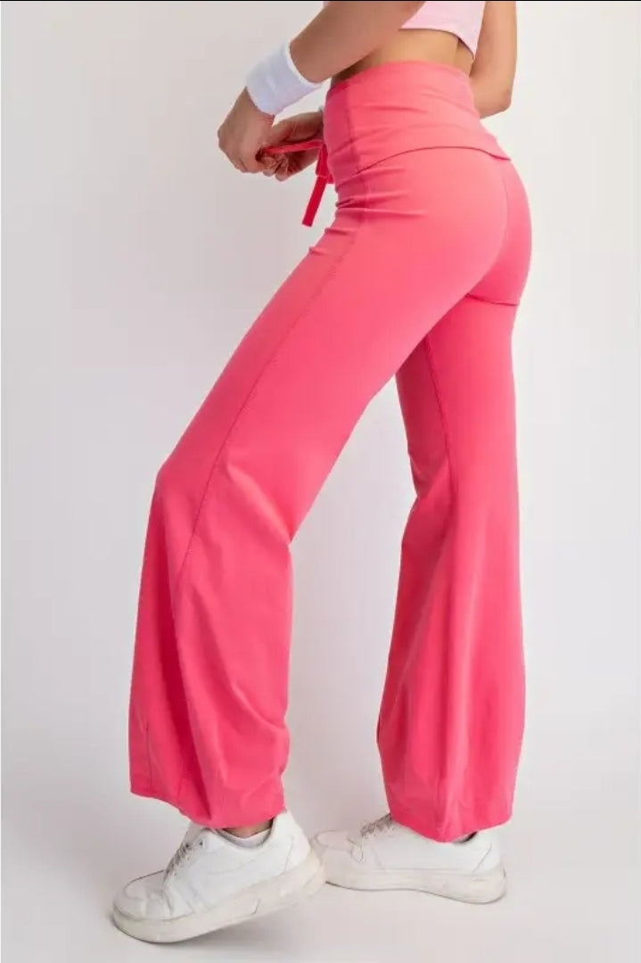 Standard Fit Cotton Lycra Bubbled Flare Pants image 3