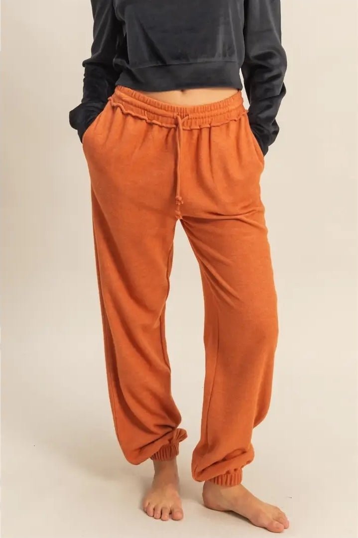 Reverse Seam High-Waisted Jogger Pants image 0