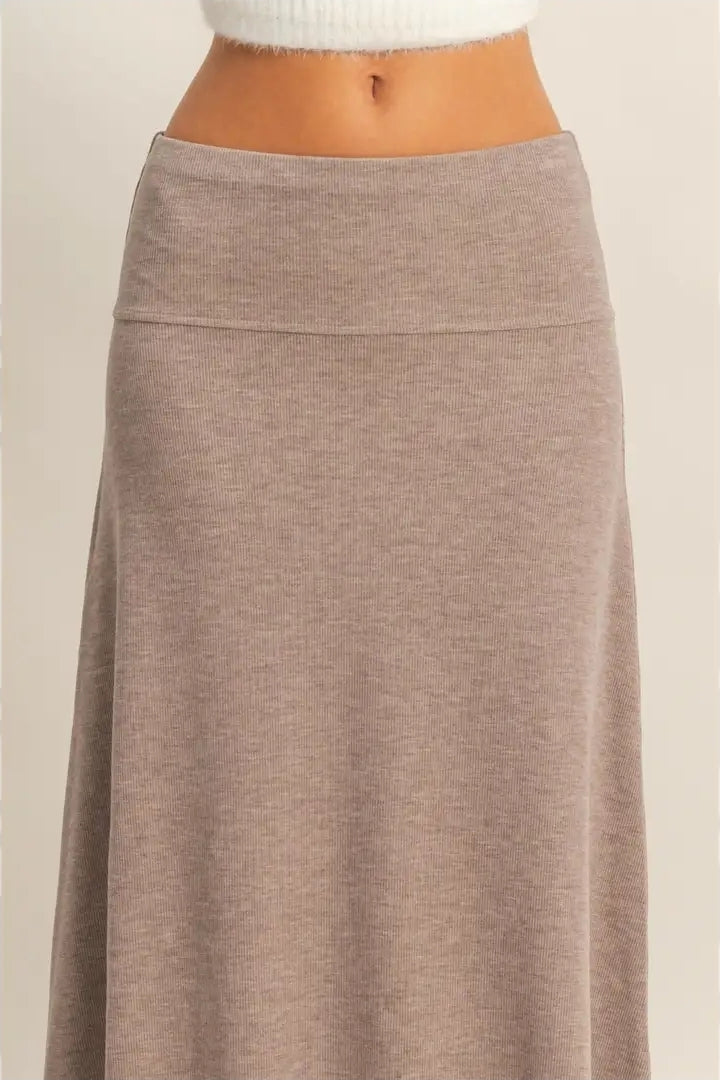 Contemporary Ribbed Knit Skirt image 2