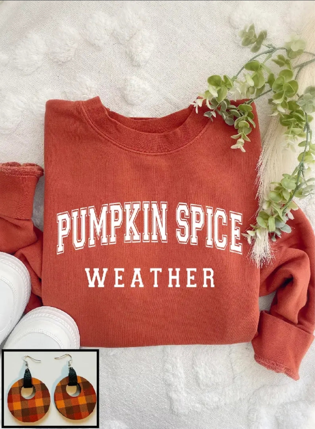 Pumpkin Spice Weather Crewneck image 0