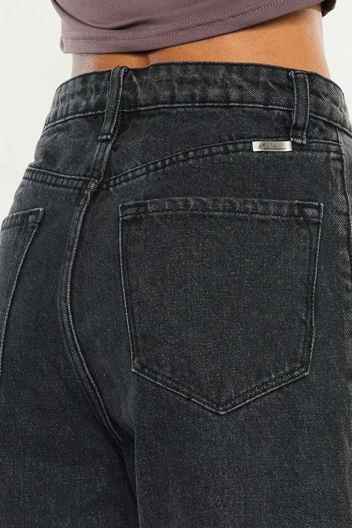 Kancan Ultra High Rise Black Denim image 4