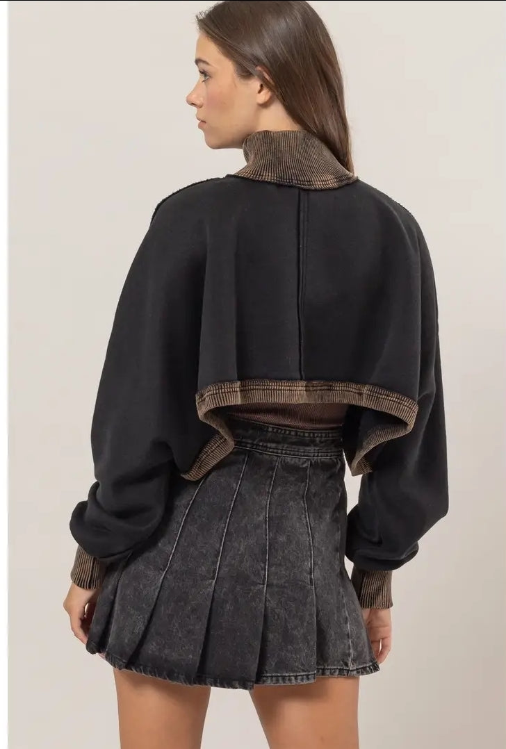 Cropped Turtleneck Sweater image 3