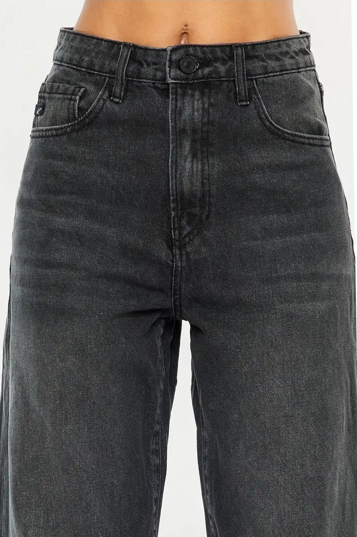 Kancan Ultra High Rise Black Denim image 5