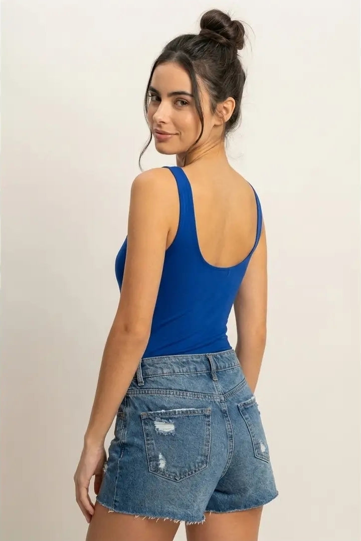Scoop Neck Tank Bodysuit