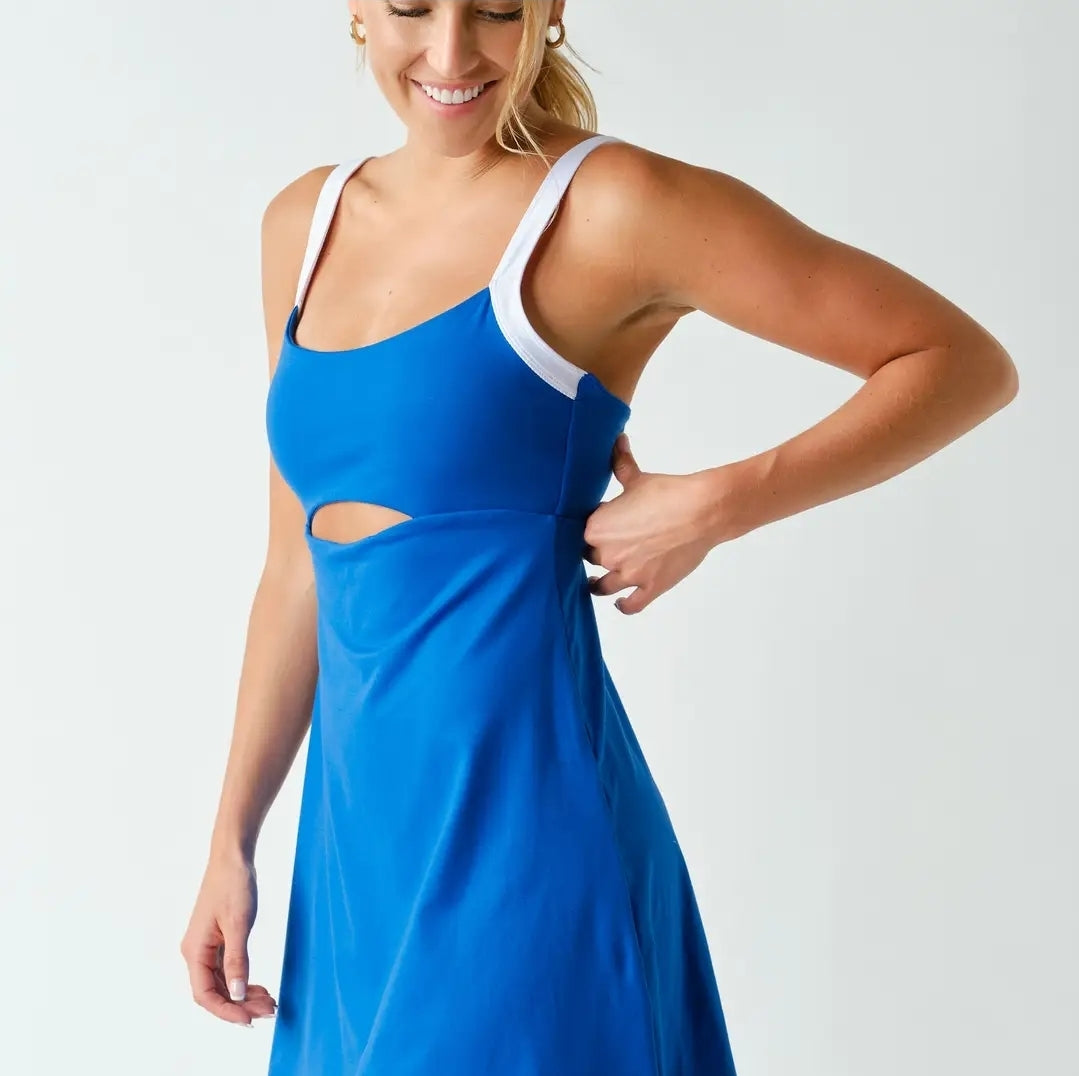 Sculpted Cutout Exercise Dress