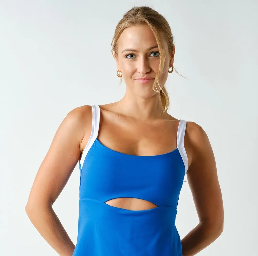 Sculpted Cutout Exercise Dress