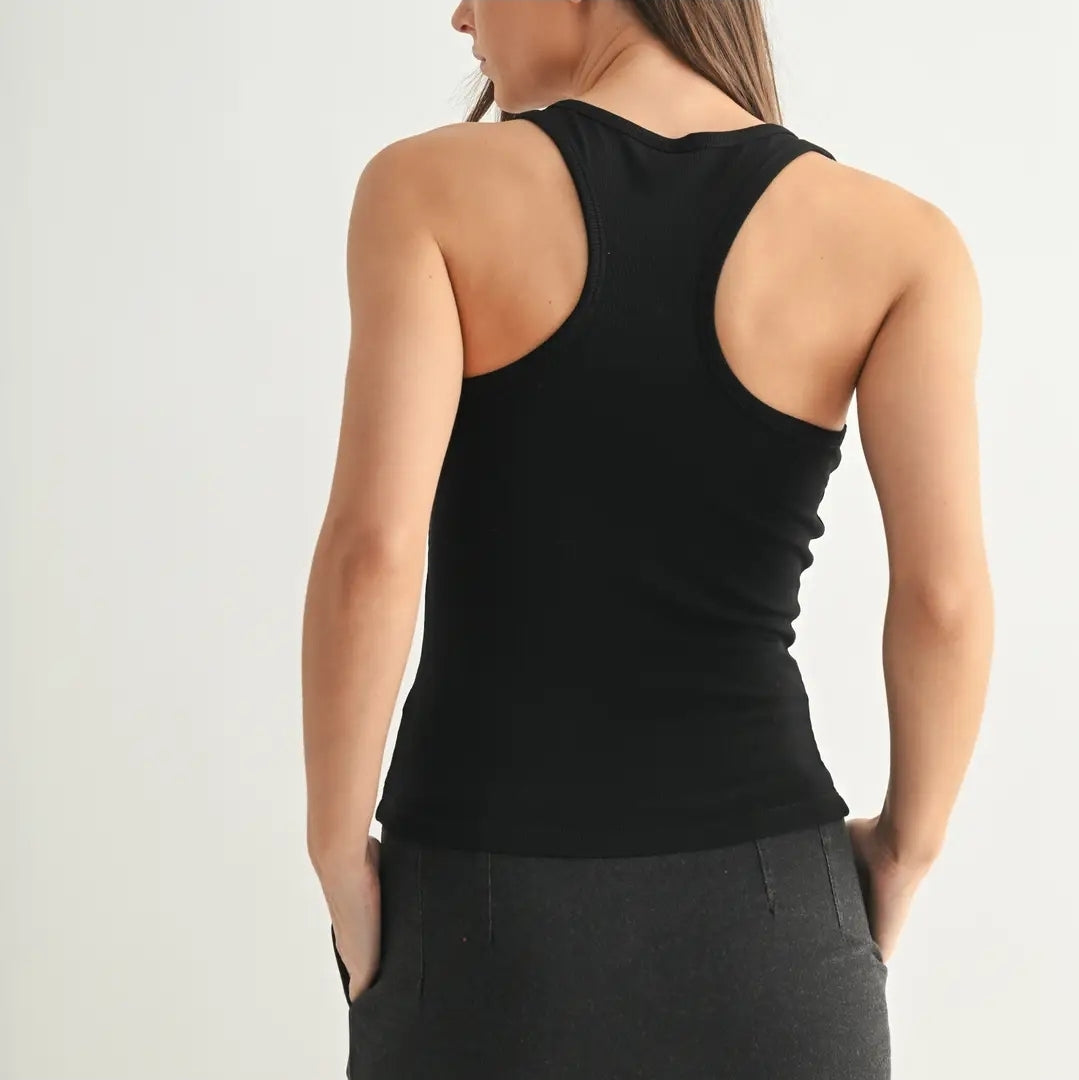 Slim Fit Scoop Neck Tank Top