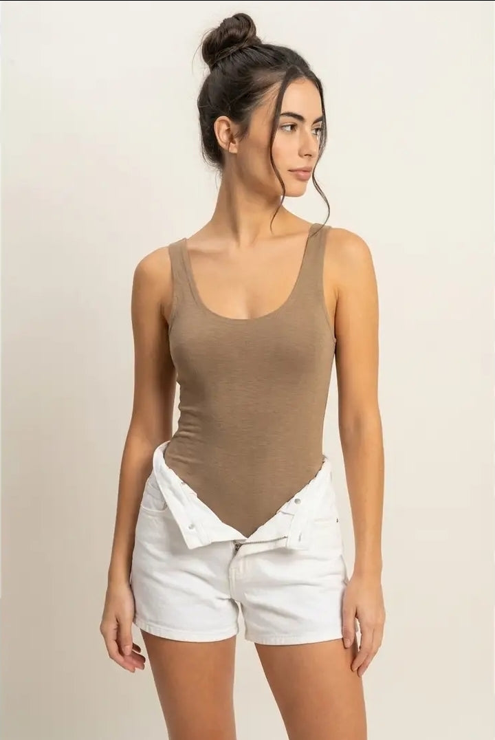 Scoop Neck Tank Bodysuit